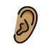 ear, medium skin tone